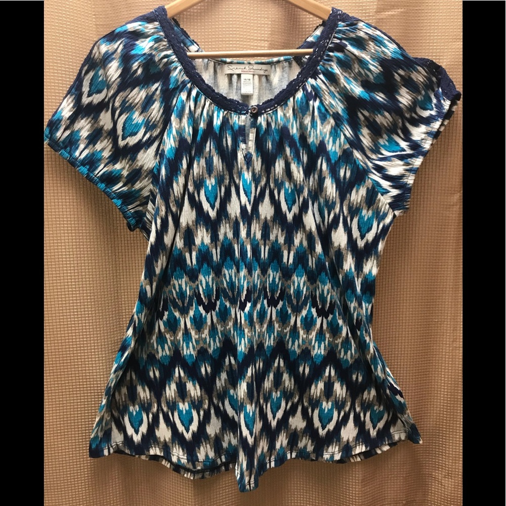 French Laundry Woman Scoop Neck Shirt Size 14/16